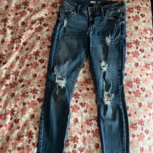 SIZE:4 OLD NAVY ROCKSTAR SUPER SKINNY MID-RISE